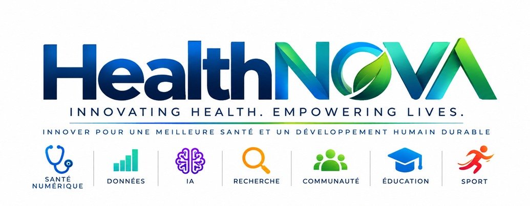Logo HealthNova — Innovating Health. Empowering Lives.